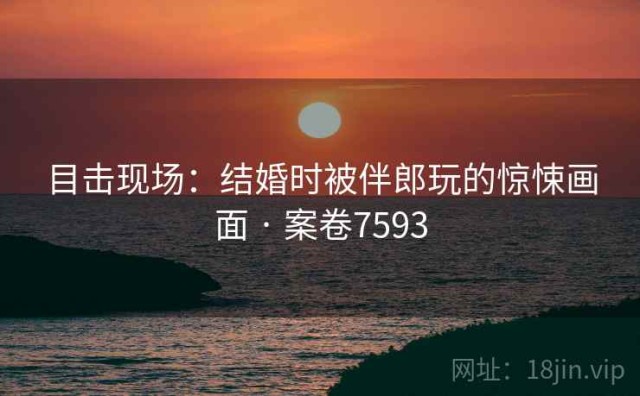 目击现场：结婚时被伴郎玩的惊悚画面 · 案卷7593