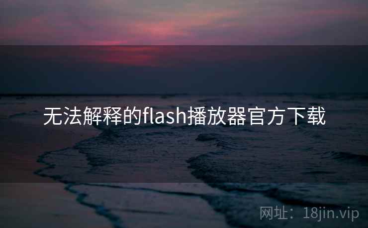 无法解释的flash播放器官方下载